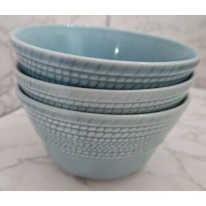 Ceramic Cereal Bowls Medium Blue . Sturdy.3